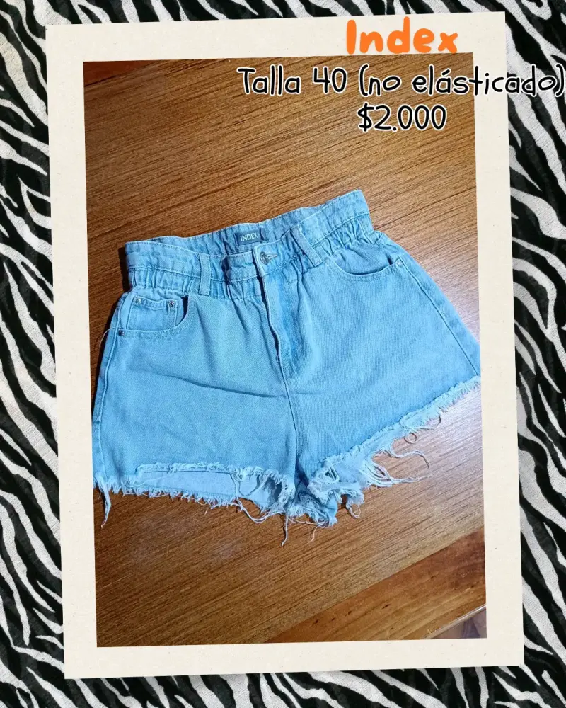 Shorts de mezclilla Index talla 40