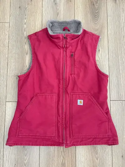 Chaleco sin mangas Carhartt fucsia con forro polar - miniatura 1