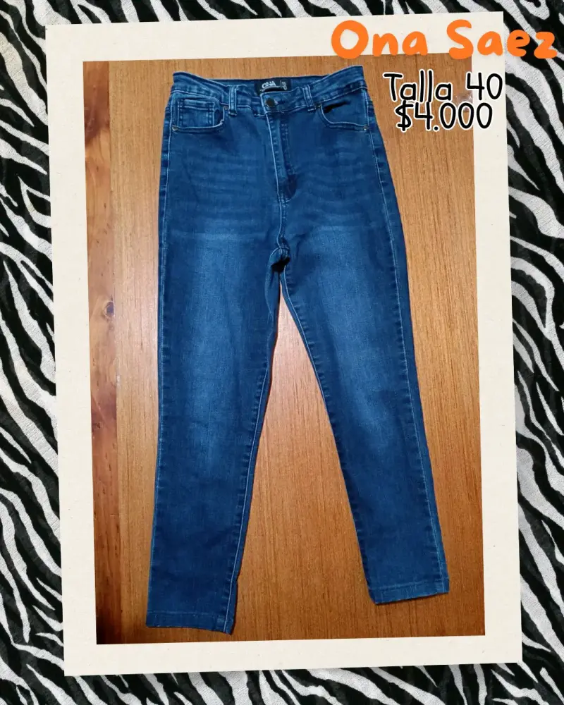 Jeans Ona Saez Talla 40 Azul