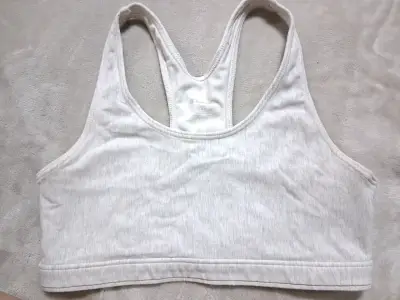 Top deportivo blanco Champion para mujer - miniatura 1