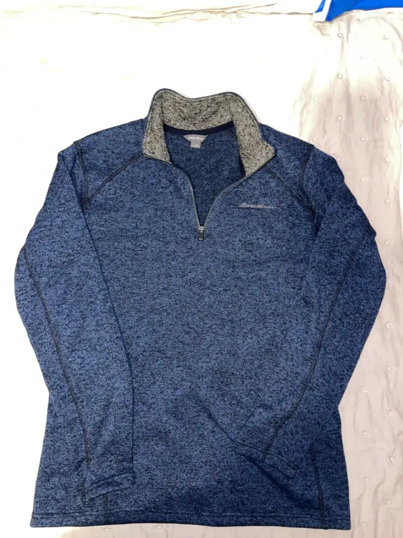 Polar azul con cierre Eddie Bauer para hombre - 1