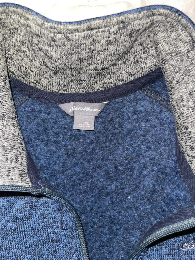 Polar azul con cierre Eddie Bauer para hombre - 3