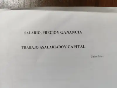 Impresión Libro Salario, Precio y Ganancia Marx - miniatura 2