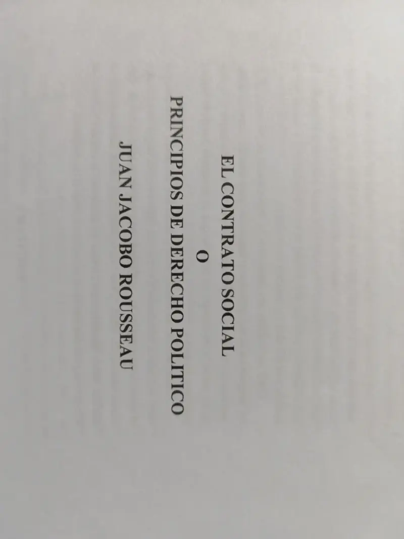 Impresión Libro El Contrato Social de Rousseau - 2