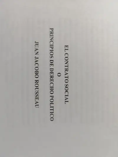 Impresión Libro El Contrato Social de Rousseau - miniatura 2