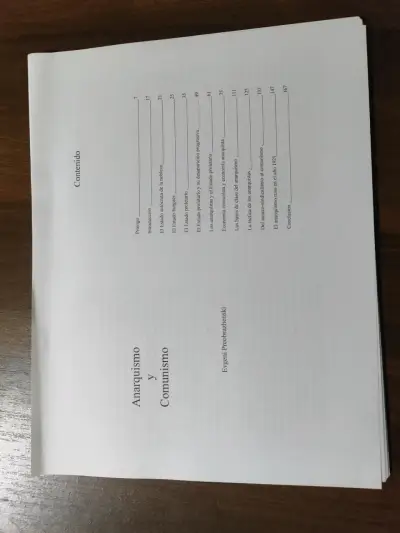 Impresión Libro Anarquismo y Comunismo Preobrazhen - miniatura 1