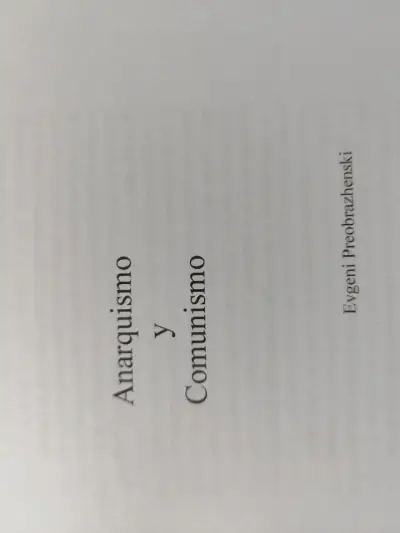 Impresión Libro Anarquismo y Comunismo Preobrazhen - miniatura 2