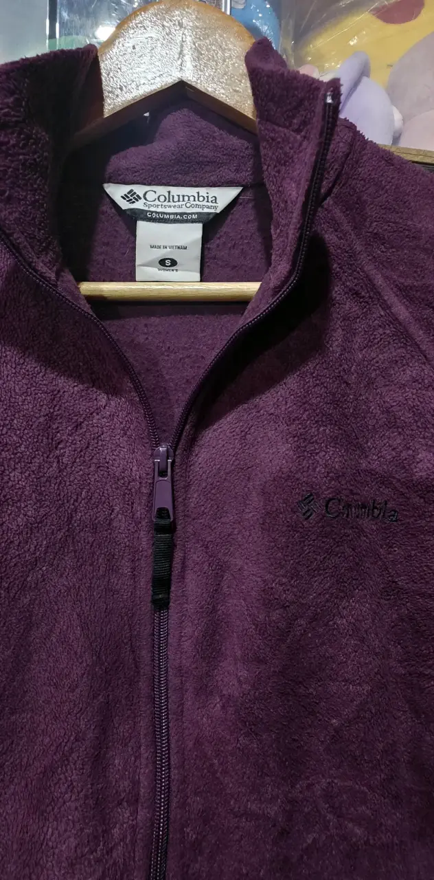 Chaqueta polar morada Columbia para mujer - 3