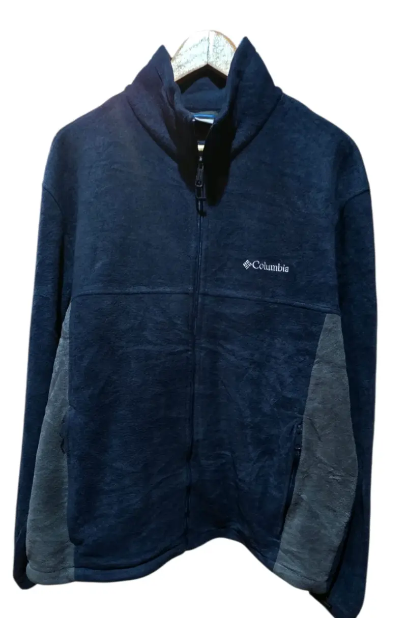 Chaqueta polar azul Columbia para hombre - 3