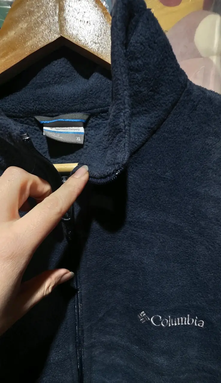 Chaqueta polar azul Columbia para hombre - 4
