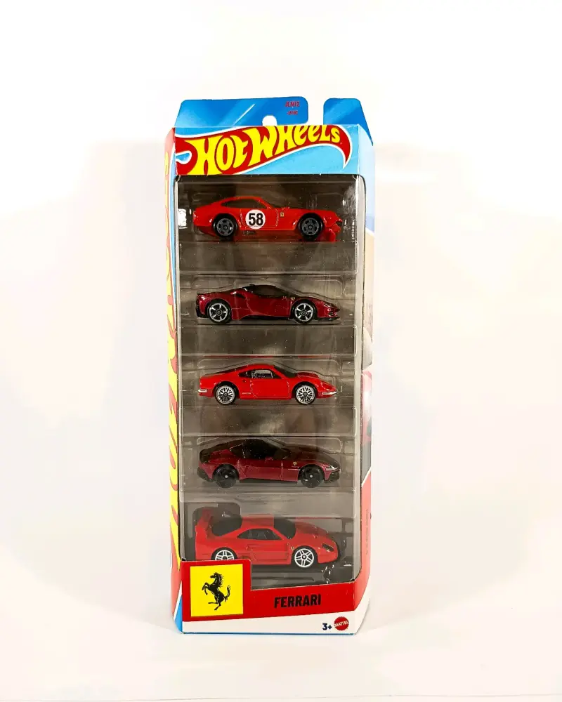 Hot Wheels Ferrari, pack de 5. - 1