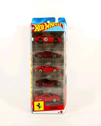 Hot Wheels Ferrari, pack de 5. - miniatura 1