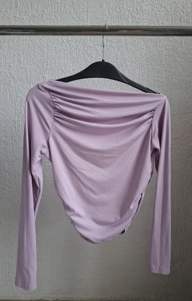 Top morado manga larga - 1