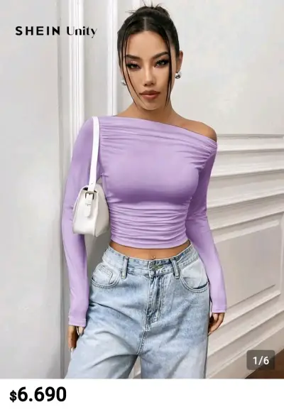 Top morado manga larga - miniatura 2