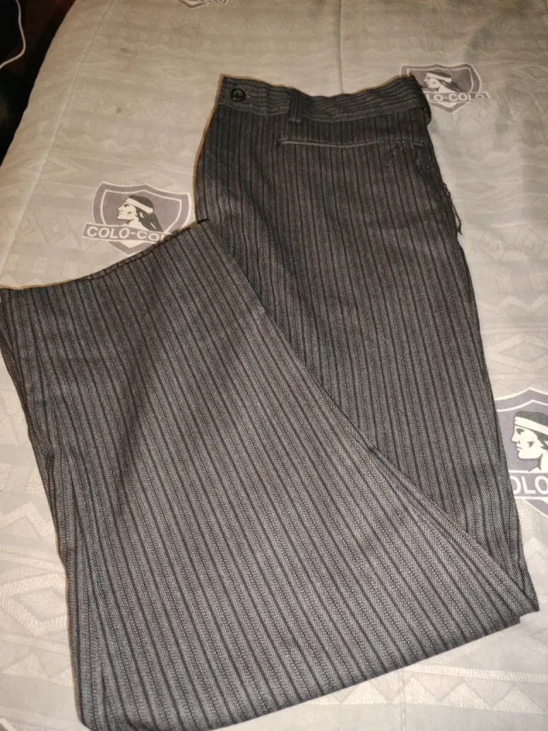 Pantalones de vestir a rayas de huaso