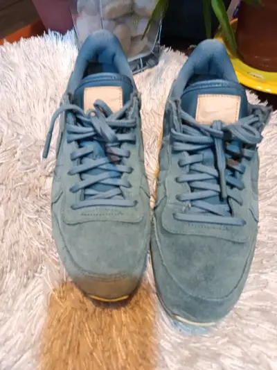 Zapatillas deportivas Nike de gamuza verde - miniatura 2