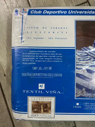 Juego de sábanas UNIVERSIDAD CATÓLICA 1.5 plazas - miniatura 3