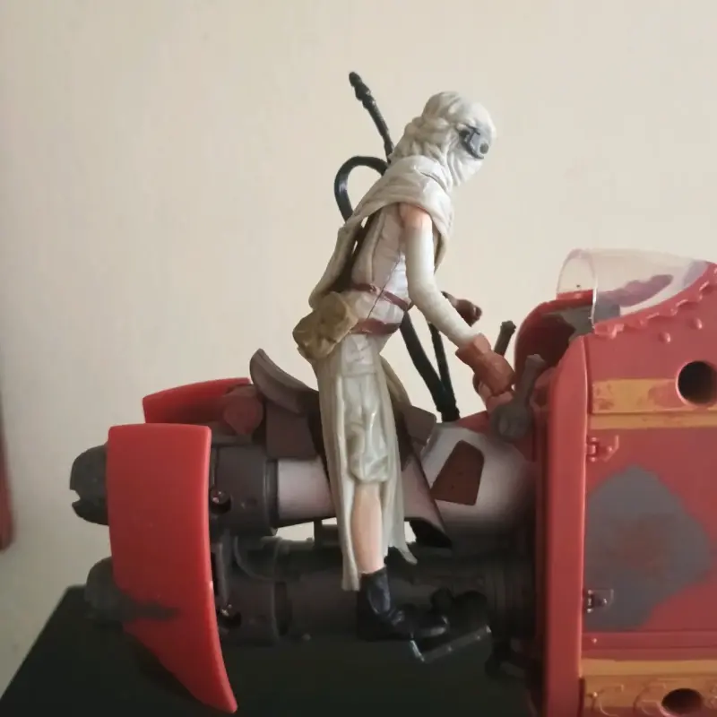 Figura Star Wars Rey con Speeder - 4