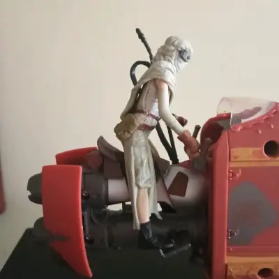 Figura Star Wars Rey con Speeder - miniatura 4