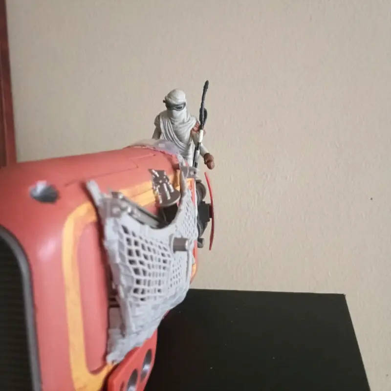 Figura Star Wars Rey con Speeder - 5