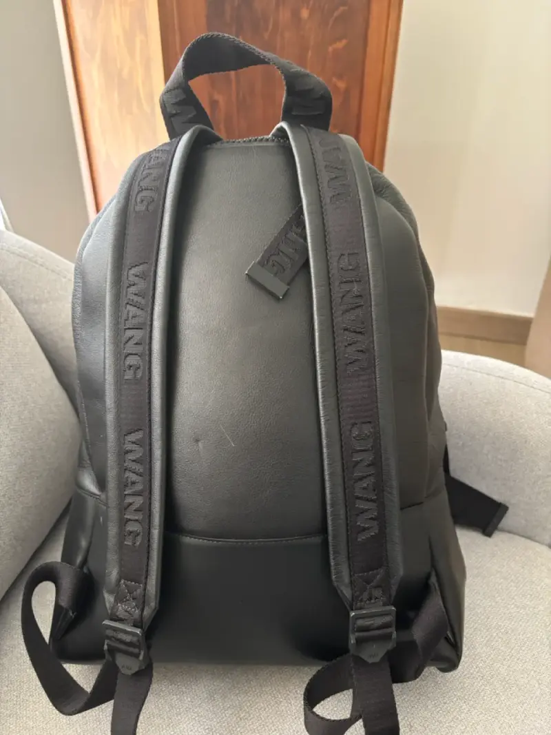 Mochila negra de cuero Alexander Wang x H&M - 4