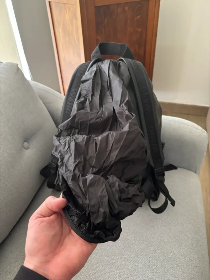 Mochila negra de cuero Alexander Wang x H&M - 5
