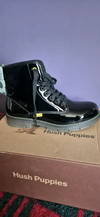 Botas negras de charol Hush Puppies - miniatura 2