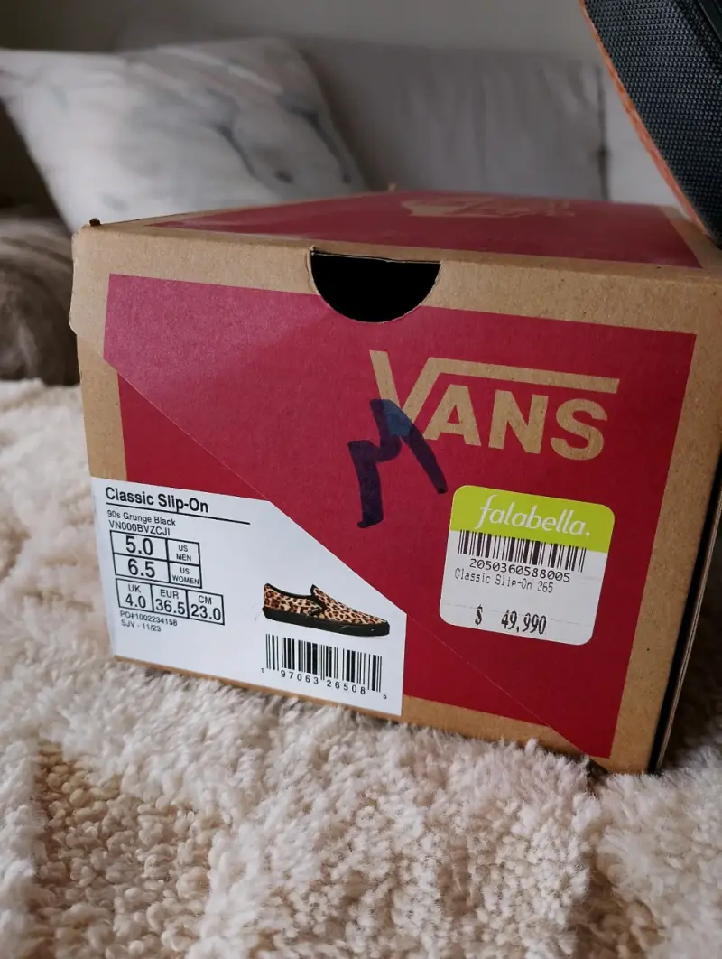 Zapatillas Vans Slip-On Leopardo Talla 36.5 - 2