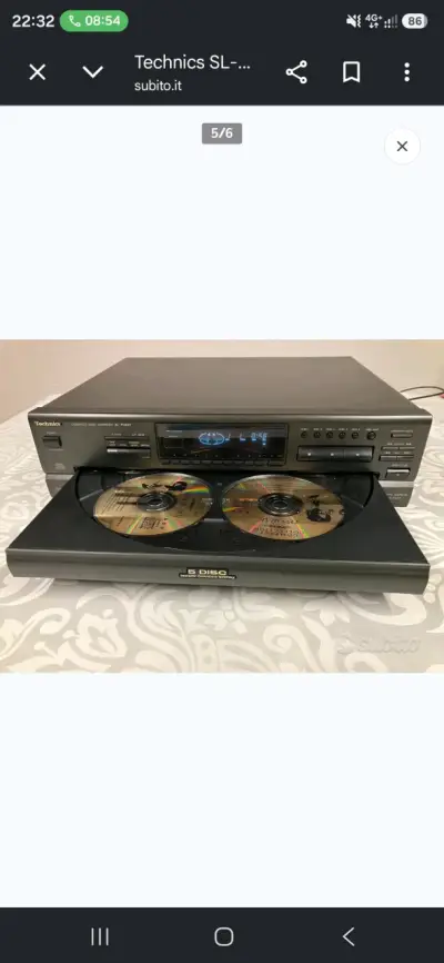 Cambiador de CD Technics SL-PD887 para 5 discos - miniatura 2