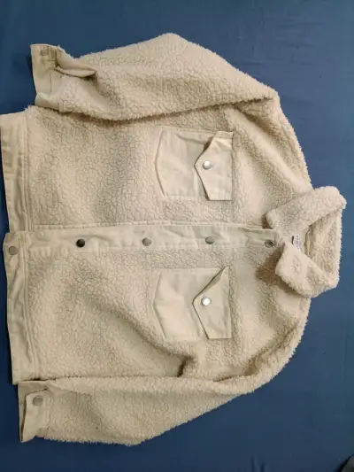 Chaqueta de lana beige Basement para mujer - miniatura 1