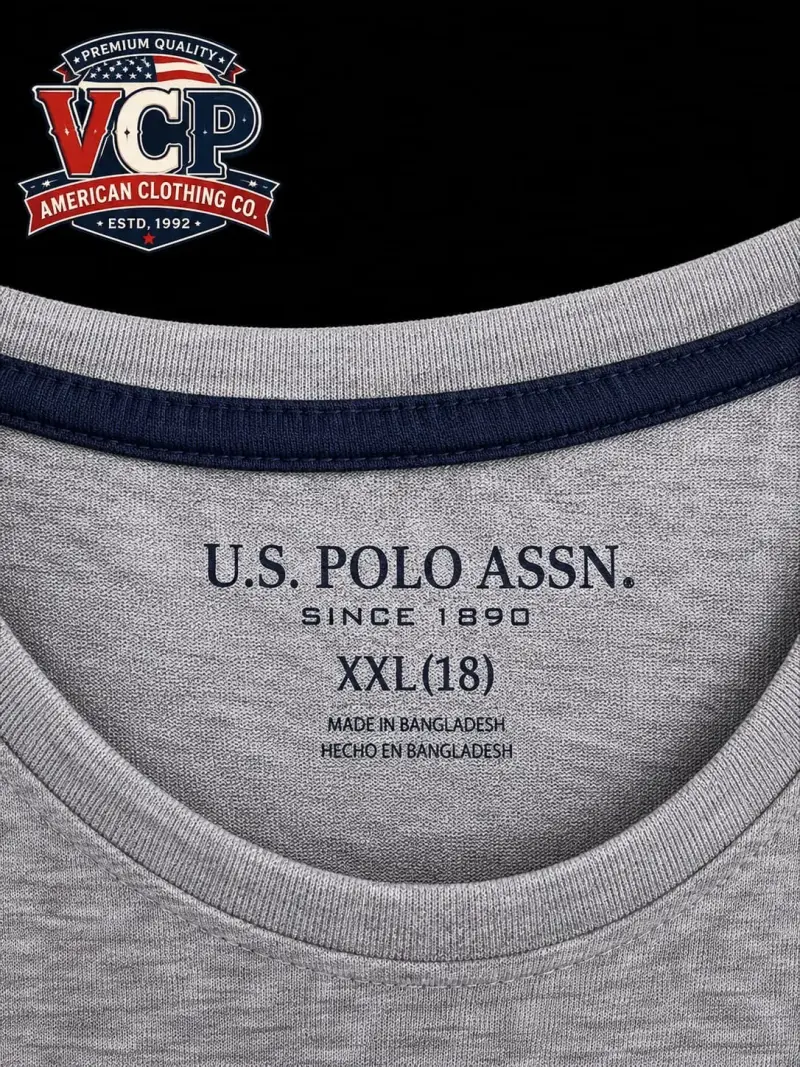 Polera gris U.S. Polo Assn. 18 niño/s adulto - 2