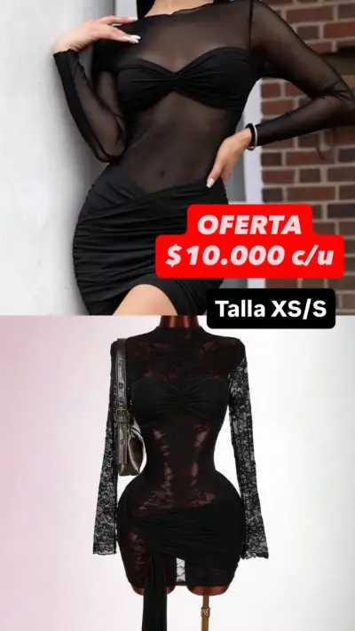 Conjunto de Top y Falda con Lentejuelas Negro - miniatura 2