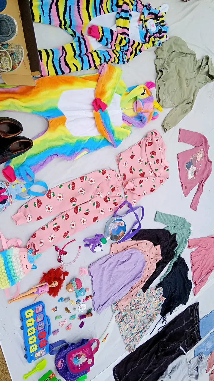 Disfraz infantil de unicornio multicolor