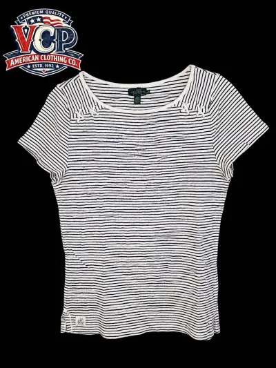 Polera a rayas Lauren Jeans Co. de algodón - miniatura 1