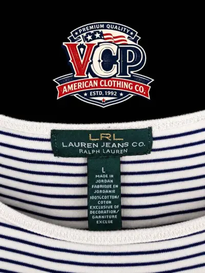 Polera a rayas Lauren Jeans Co. de algodón - miniatura 2