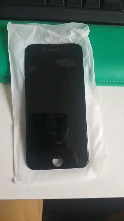 Pantalla de repuesto para iPhone negra - miniatura 1