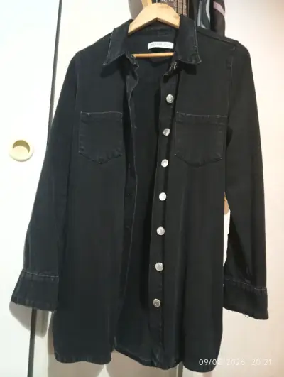 Chaqueta de mezclilla negra Basement - miniatura 1