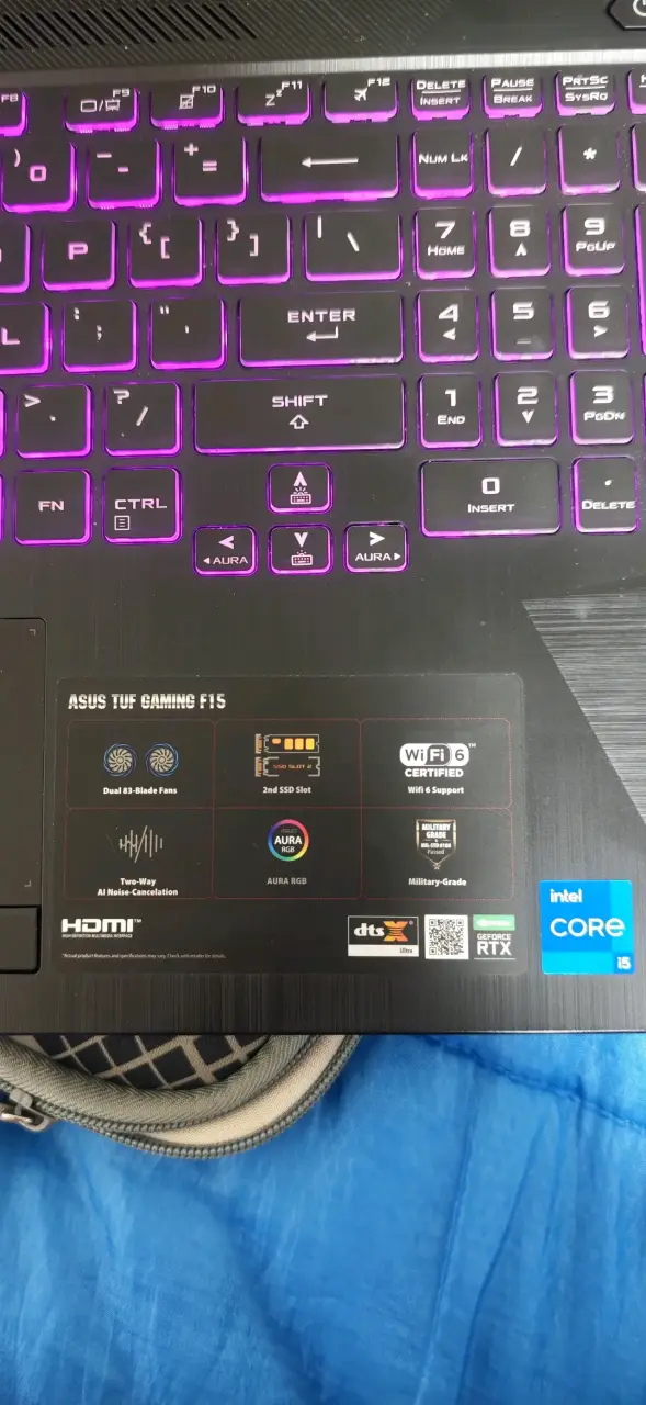 Laptop ASUS TUF Gaming F15, Nvidia 3050 - 3