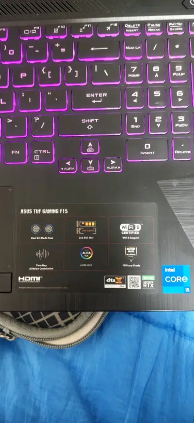 Laptop ASUS TUF Gaming F15, Nvidia 3050 - miniatura 3