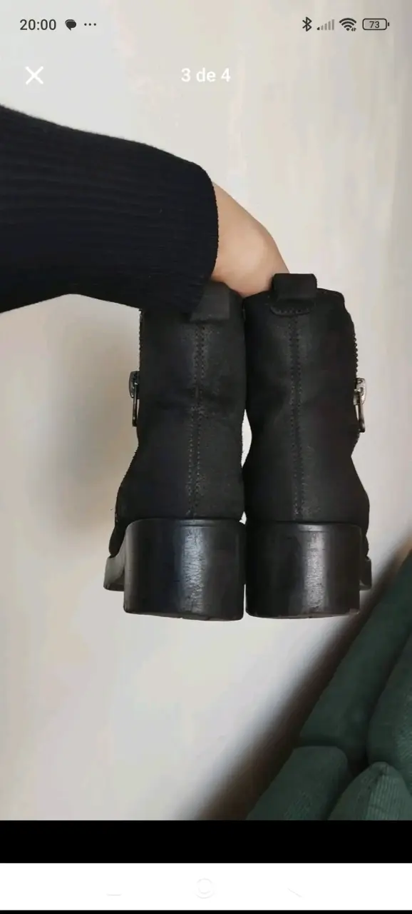 Botines negros con cierre lateral - 2