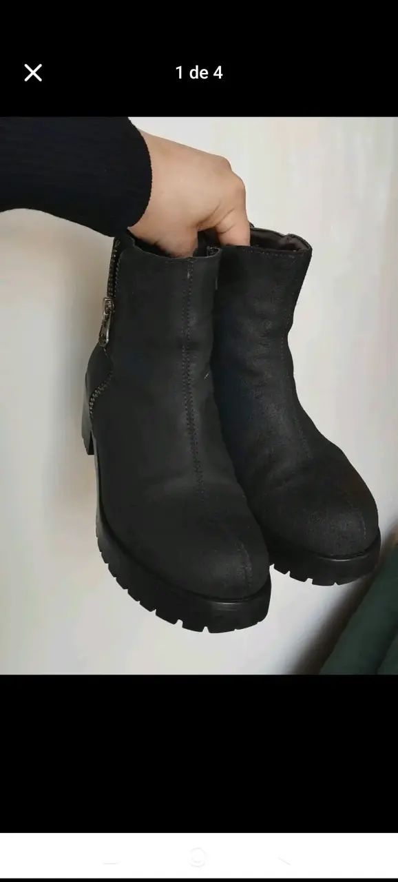 Botines negros con cierre lateral - 3