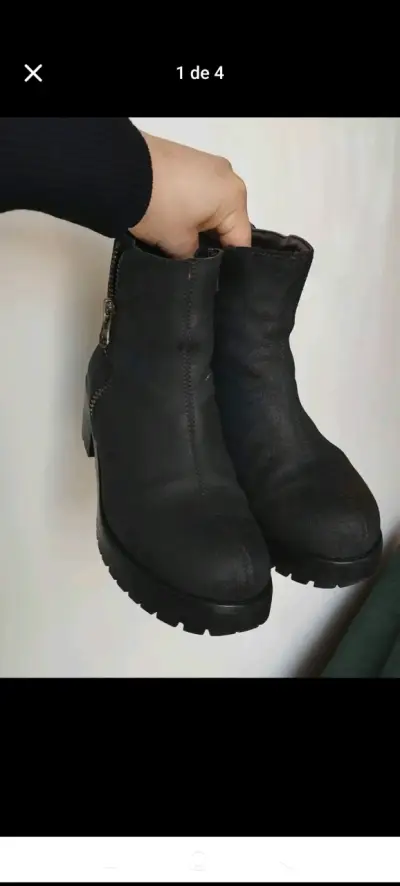 Botines negros con cierre lateral - miniatura 3