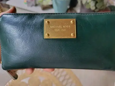 Billetera  de cuero verde Michael Kors - miniatura 3