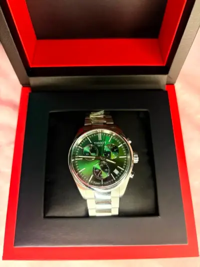 Reloj Tissot Pr100 cronógrafo verde - miniatura 1