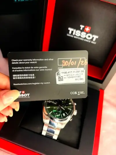 Reloj Tissot Pr100 cronógrafo verde - miniatura 3
