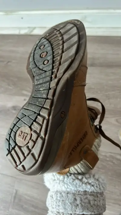 Botas Caterpillar de cuero marrón para mujer - miniatura 4