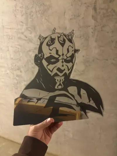 Espejo decorativo de Darth Maul en acrílico - miniatura 1