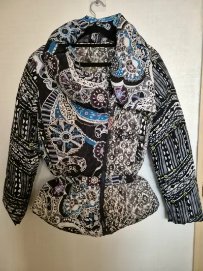 Chaqueta Desigual estampada multicolor para mujer - miniatura 1