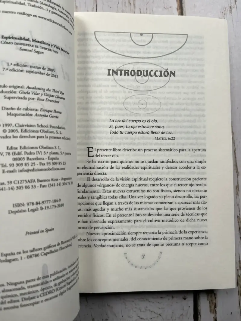 Libro Cómo Despertar el Tercer Ojo de Samuel Sagan - 3