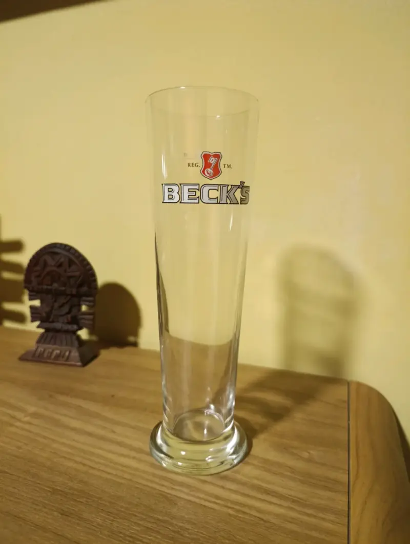 Vaso de cerveza Beck's de vidrio alto - 2